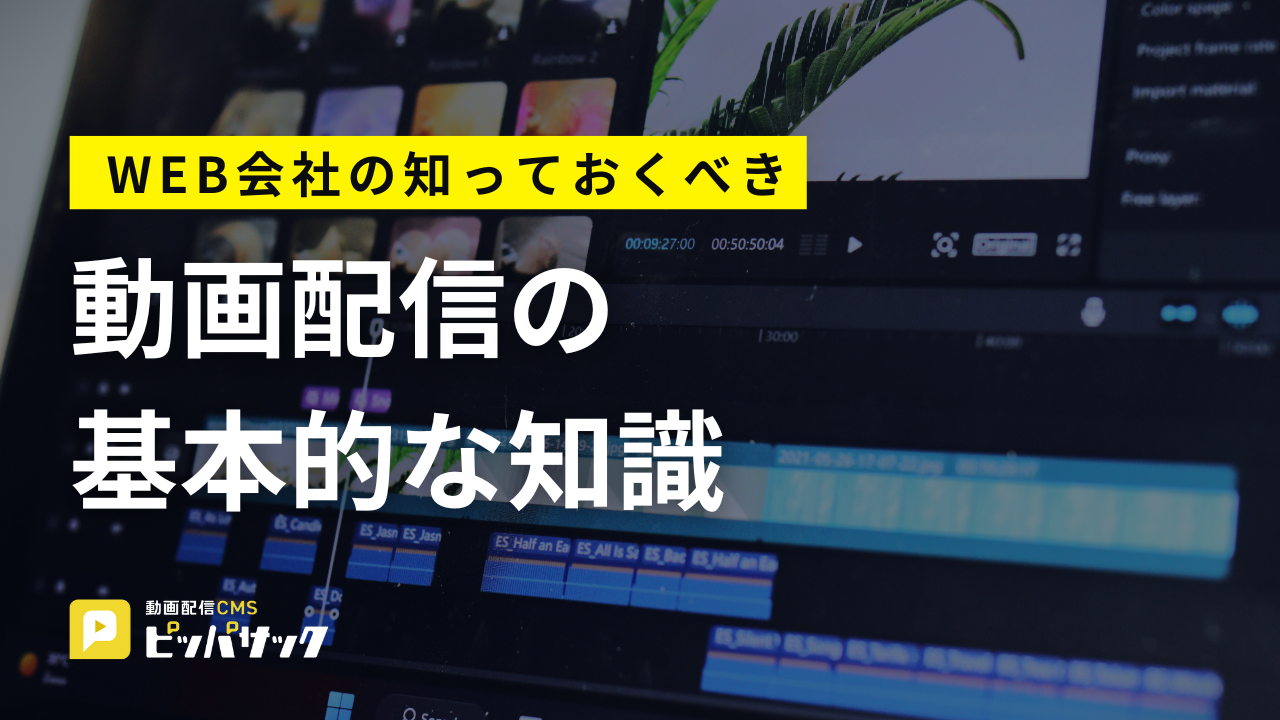 「WEB制作会社が知っておくべき動画配信の基本」の画像