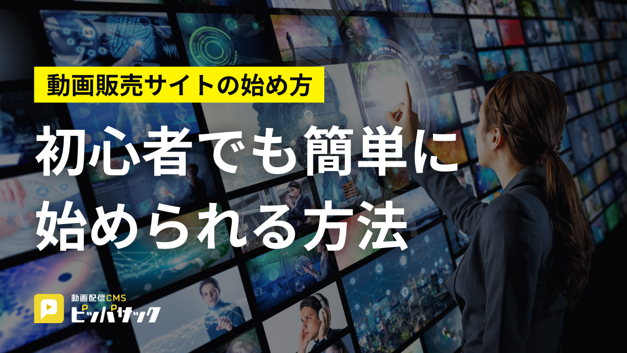 「動画販売サイトの始め方：初心者でも簡単に始められる方法」の画像